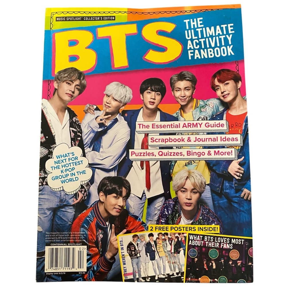 5/$25 BTS The Ultimate Activity Fanbook Magazine